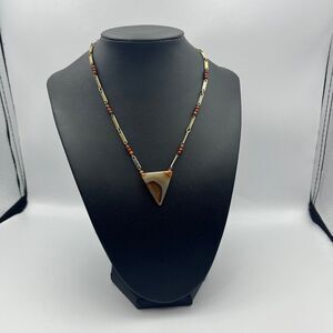 Vintage western agate carved tribal Necklace